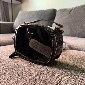 Tahari Glossy Black Toiletry Bag